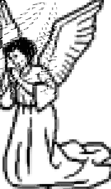 359x608 Praying, Requesting, Seraph, Holy, Consecrated, Angel, Lady, Dress