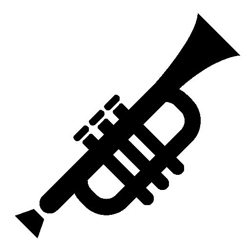 512x512 Trumpet Silhouette Clipart