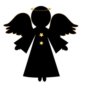 300x300 Angel Clipart Silhouette