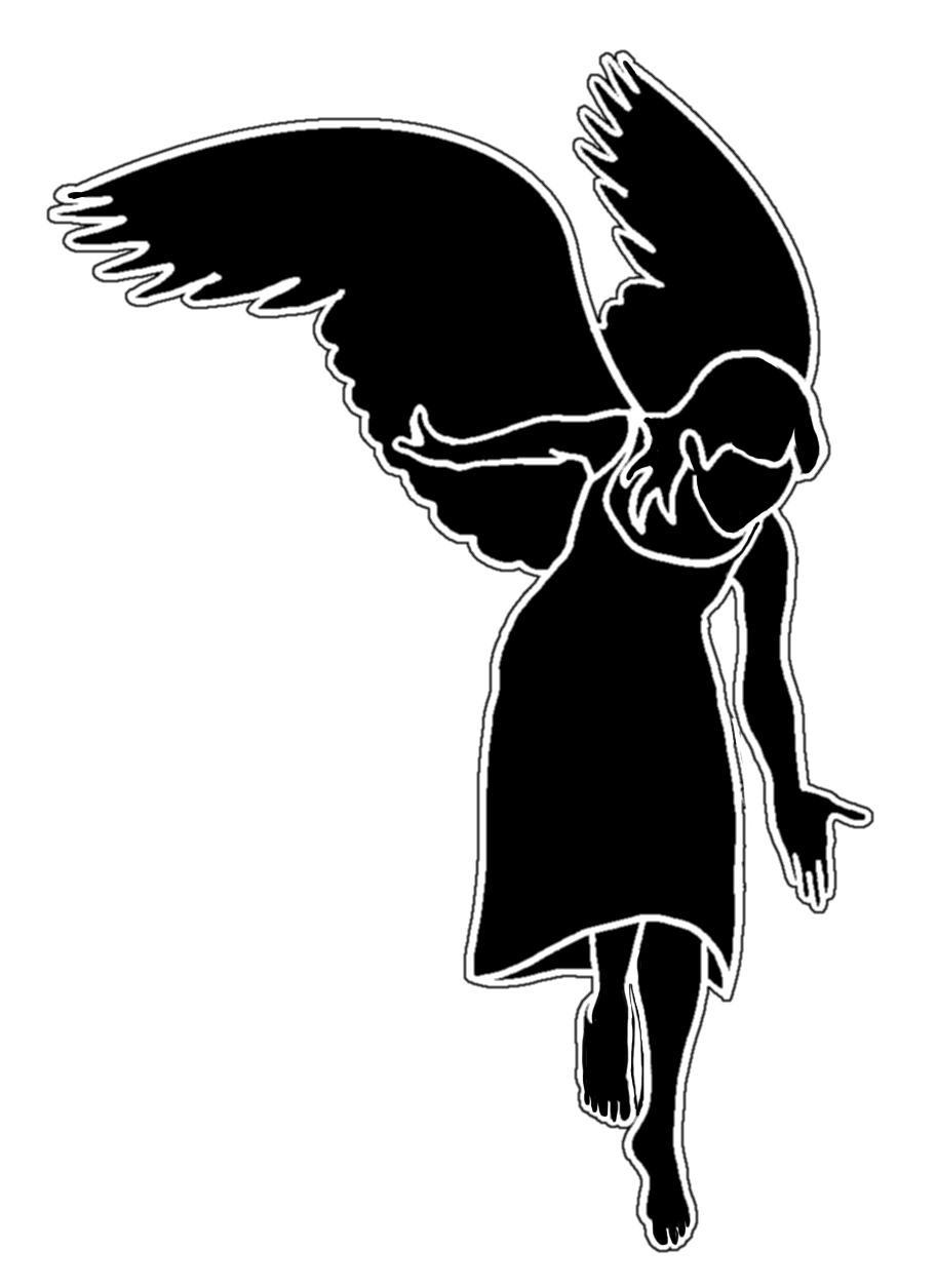 Angels Silhouette at GetDrawings | Free download