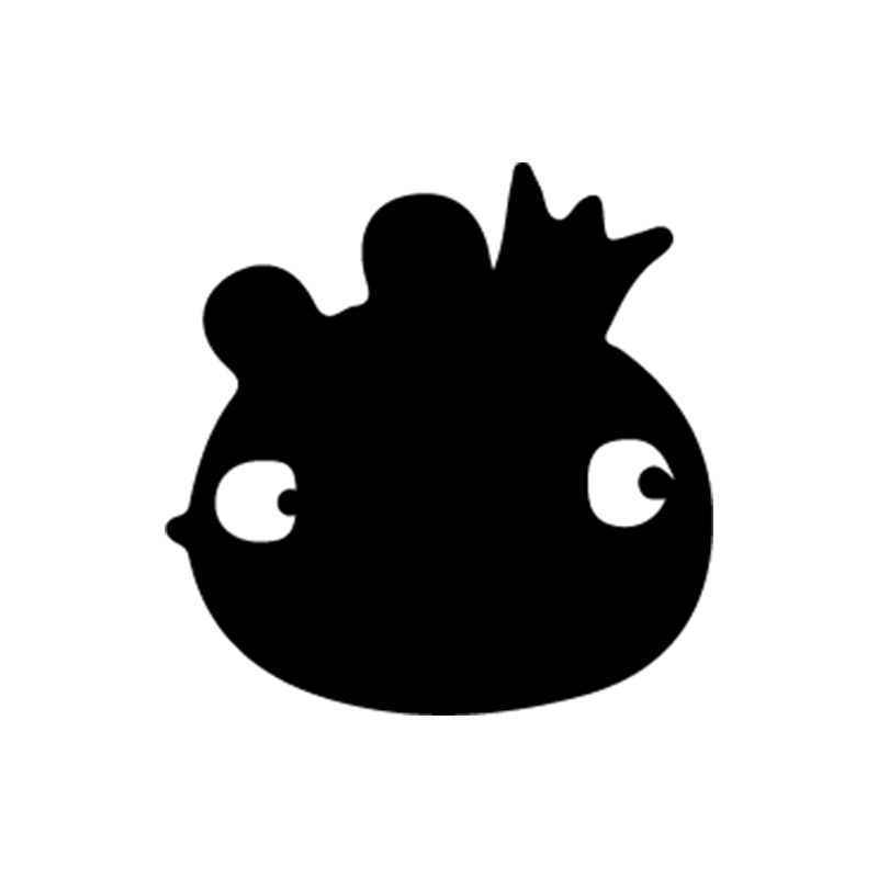 800x800 Angry Birds King Pig Silhouette Vinyl Sticker
