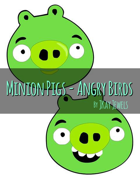 480x621 Angry Birds Minion Pigs Silhouette Svg File For Die Cut Vinyl