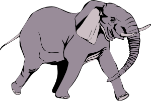300x201 Elephant Clipart Silhouette Clipart Panda
