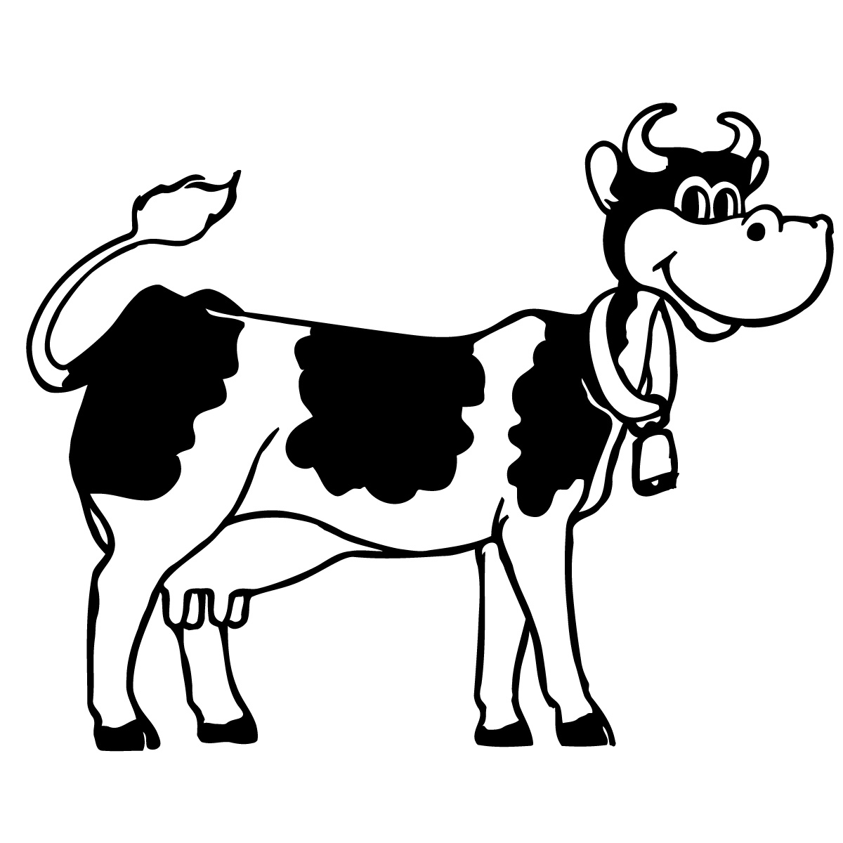 1200x1200 Black Angus Bull Silhouette Clipart