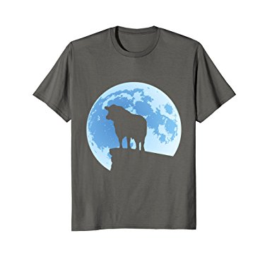 385x360 Black Angus Moon Bull Silhouette T Shirt Clothing