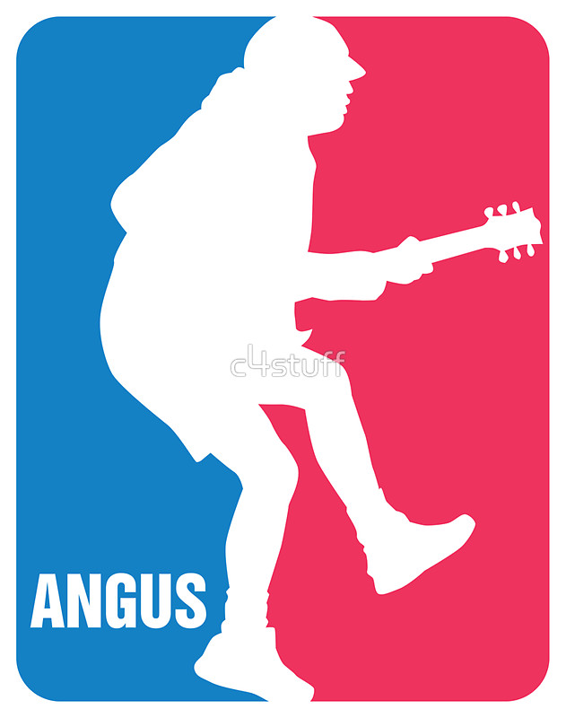 631x800 Angus Young Sport Logo Stickers By C4stuff Redbubble