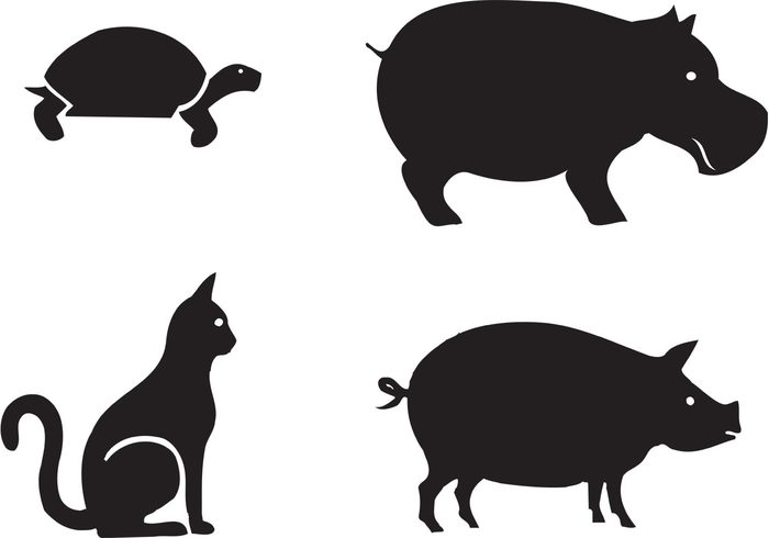700x490 Free Animal Silhouettes