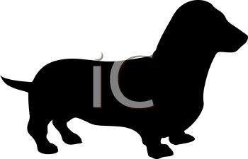 350x225 Animal Silhouette Of A Dachshund