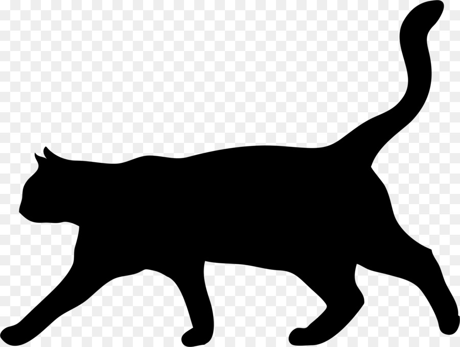 900x680 Cat Kitten Silhouette Clip Art