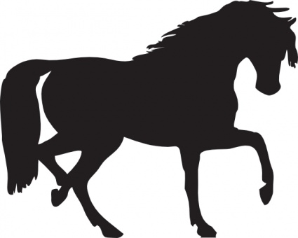 425x340 Horse Silhouette Clip Art Vector, Free Vector Graphics