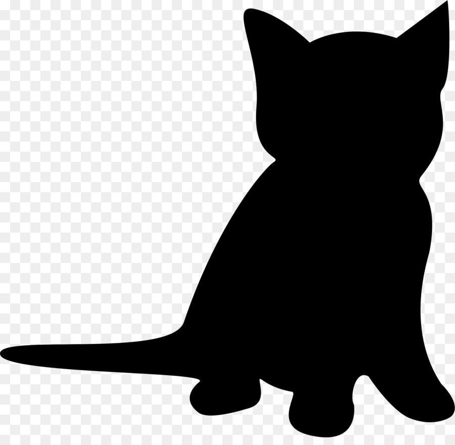 900x880 Kitten Cat Silhouette Clip Art