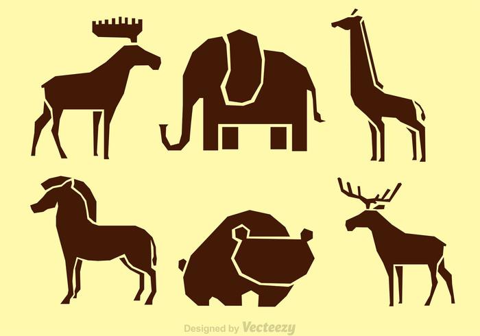 700x490 Animal Silhouette Vector Icons