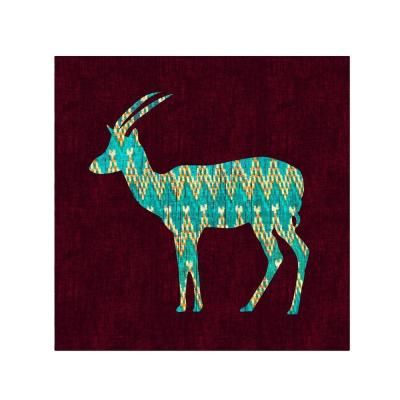 400x400 Canvas, Ikat Print (Or Any), Black Paint .easy. ~ Art