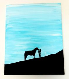 236x269 Original Follow Your Arrow Silhouette Painting By Rntaylorstudios
