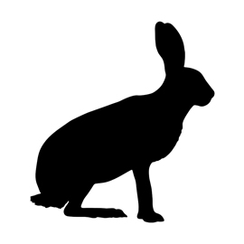 270x270 Hare Silhouette Stencil Free Stencil Gallery