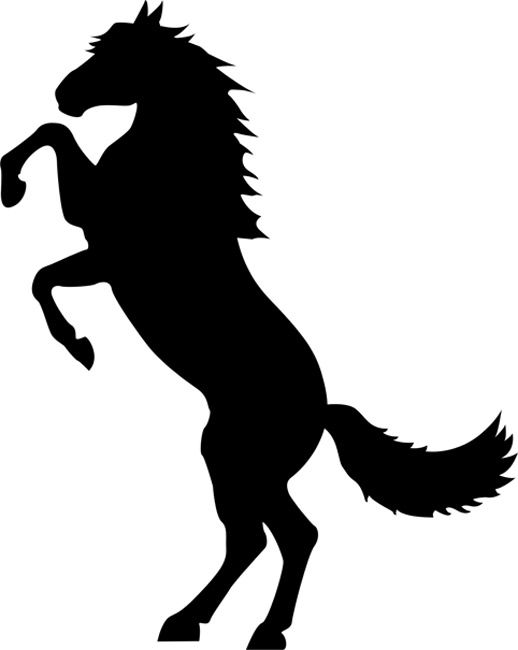 518x650 Horse Template Painting Stencil! Siluetas