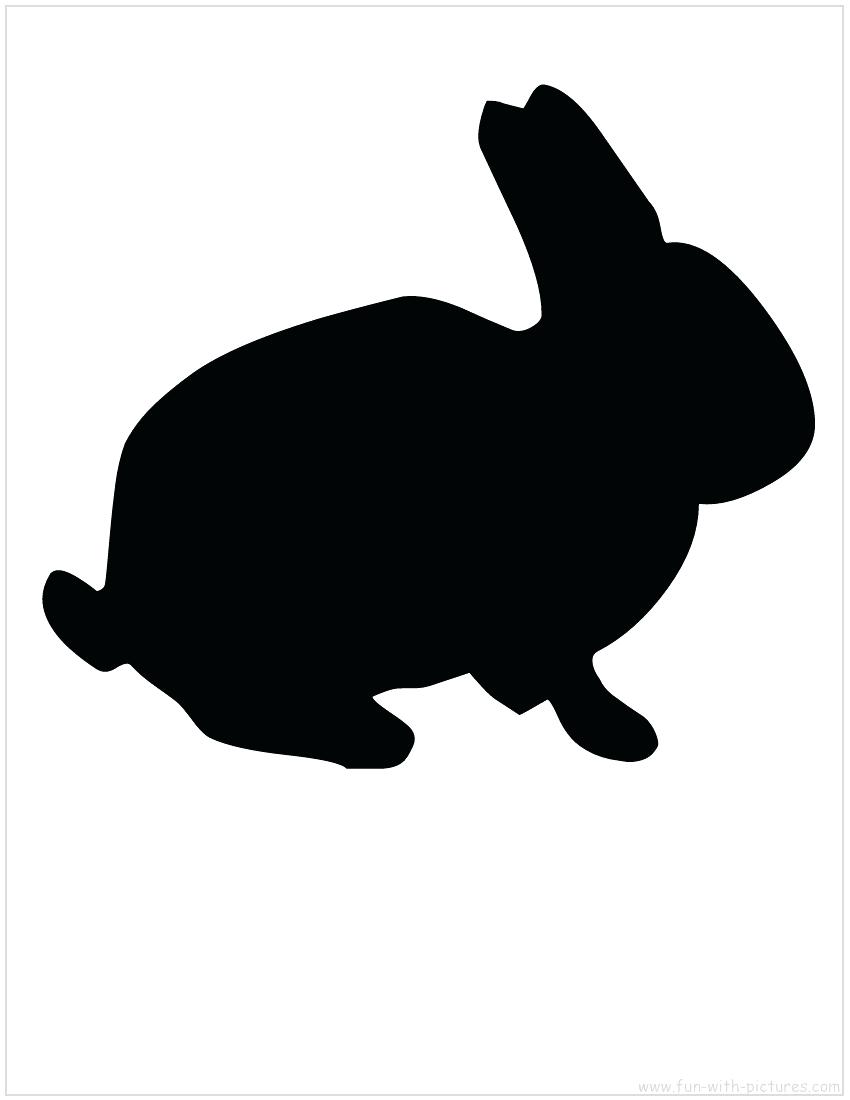 850x1100 Printable Bunny Silhouettes Stencils Printable