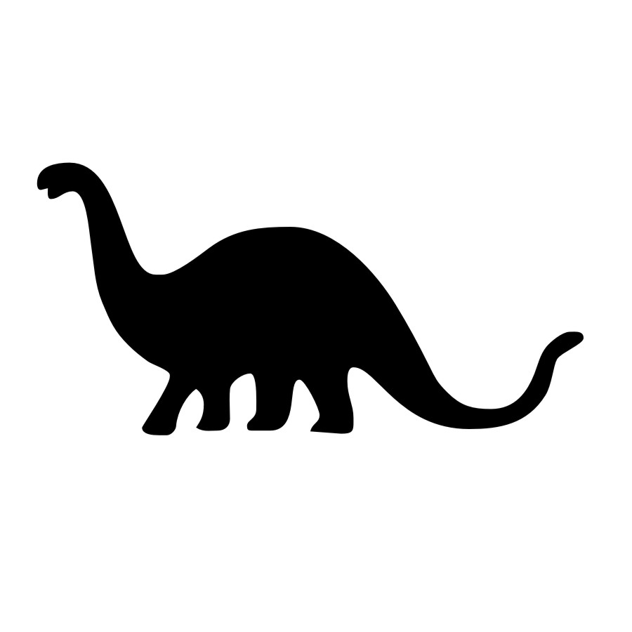 900x900 Cute Dragon Wall Sticker Cartoon Animal Silhouette Vinyl Wall