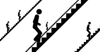 320x169 1602 Rock Climber Silhouette Animation, 4k Motion Background