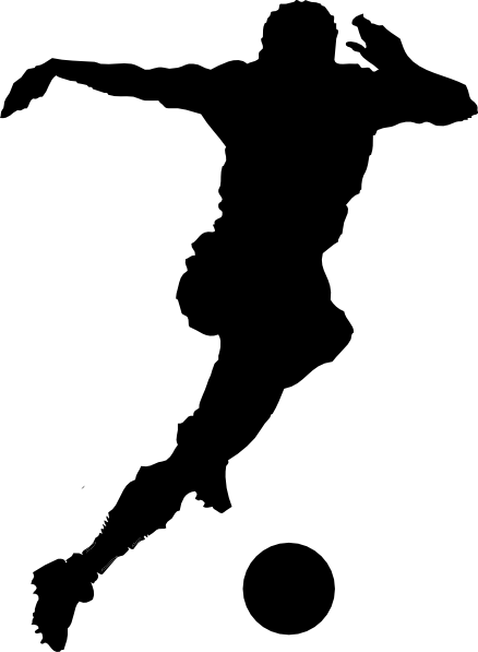 438x597 Soccer Play Silhouette Clip Art