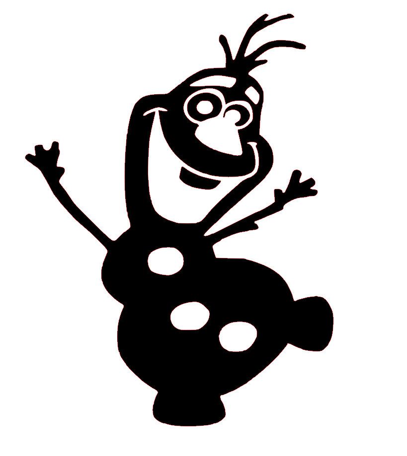 819x919 Olaf Frozen Vinyl Decal ~ Email Me