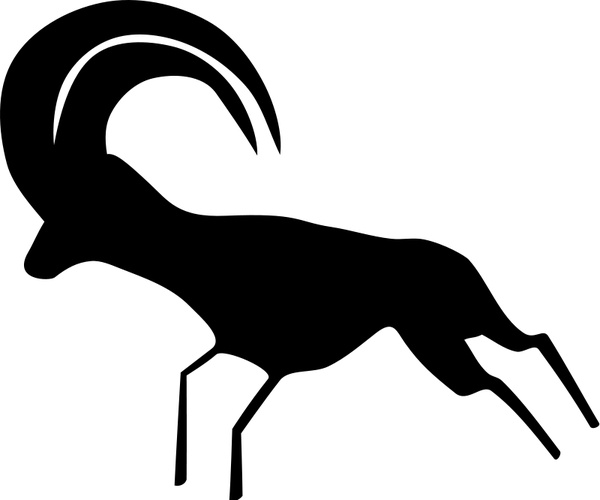 600x500 Rock Art Saharan Antelope Free Vector In Open Office Drawing Svg