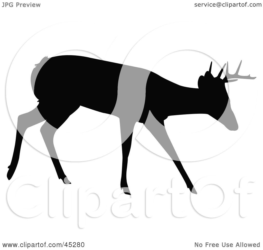 1080x1024 Royalty Free (Rf) Clipart Illustration Of A Profiled Black Walking