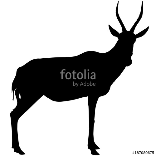 500x500 Antelope Silhouette Vector Graphics Stock Image And Royalty Free
