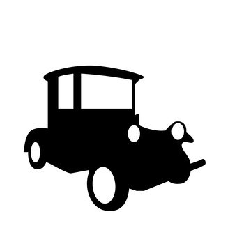 340x340 Free Silhouette Vector Toy, Car, Cart, Classic