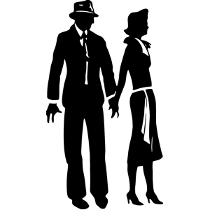 300x300 Couple Silhouette Clipart, Cliparts Of Couple Silhouette Free