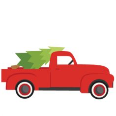 236x236 Old Truck Christmas Tree Free Svg, Png, Eps Amp Dxf Download