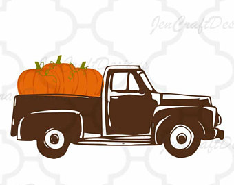 340x270 Pumpkin Truck Svg Etsy