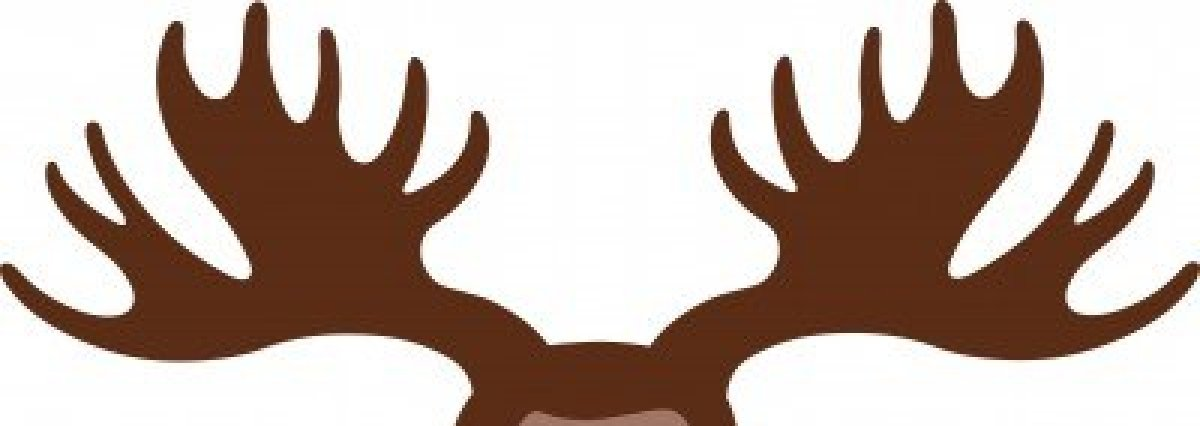 1200x426 Moose Antlers Silhouette