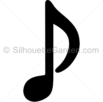 336x334 Musical Note Silhouette Clip Art. Download Free Versions