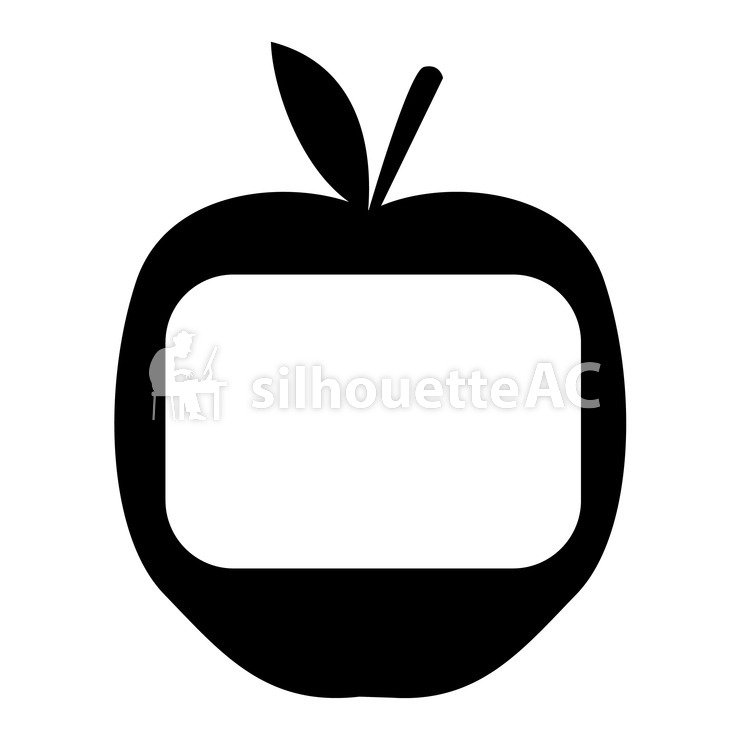 749x750 Free Silhouettes Apple, Up, Art