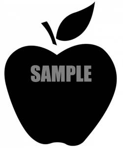 250x300 Picture Silhouette Of An Apple