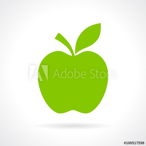 500x500 Apple Silhouette Icon