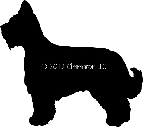 491x438 Briard Silhouette Waist Apron