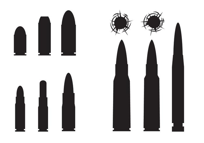 700x490 Free Bullets And Bullets Hole Vector