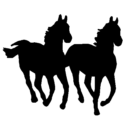 438x438 Black Horse Clipart