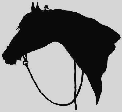 400x368 Clipart Horse Head Silhouette