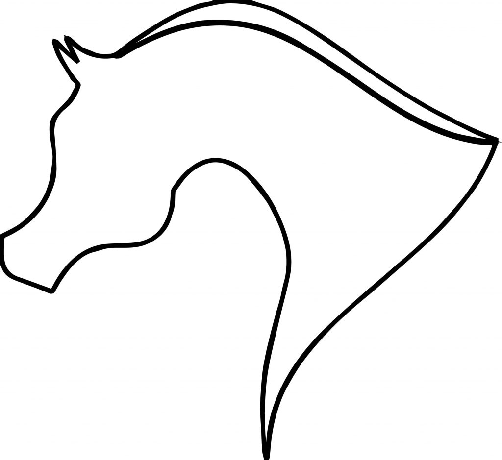 1024x939 Arabian Horse Silhouette Outline Coloring Page Wecoloringpage