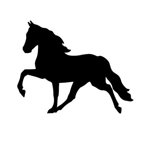 463x463 Arabian Horse Vinyl Decal Auto Window Car Truck