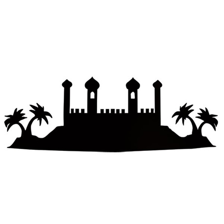 450x450 Black Arabian Silhouette Kit Aladdin Silhouette