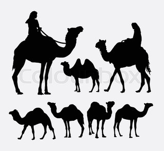 320x294 Camel Silhouette Stock Vector Colourbox