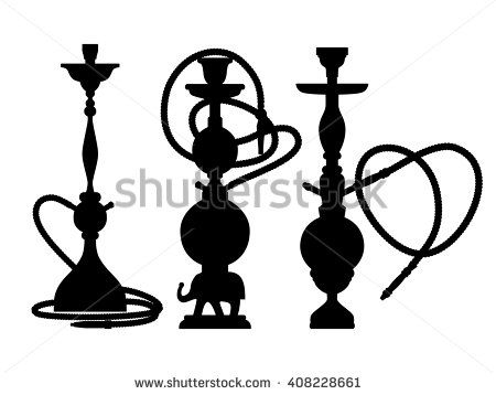 450x358 Purchase Black And White Silhouette Shisha Label, Emblem