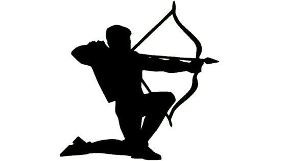 570x316 Handmade Archery Silhouette Vinyl Car Decal By Thesamantics