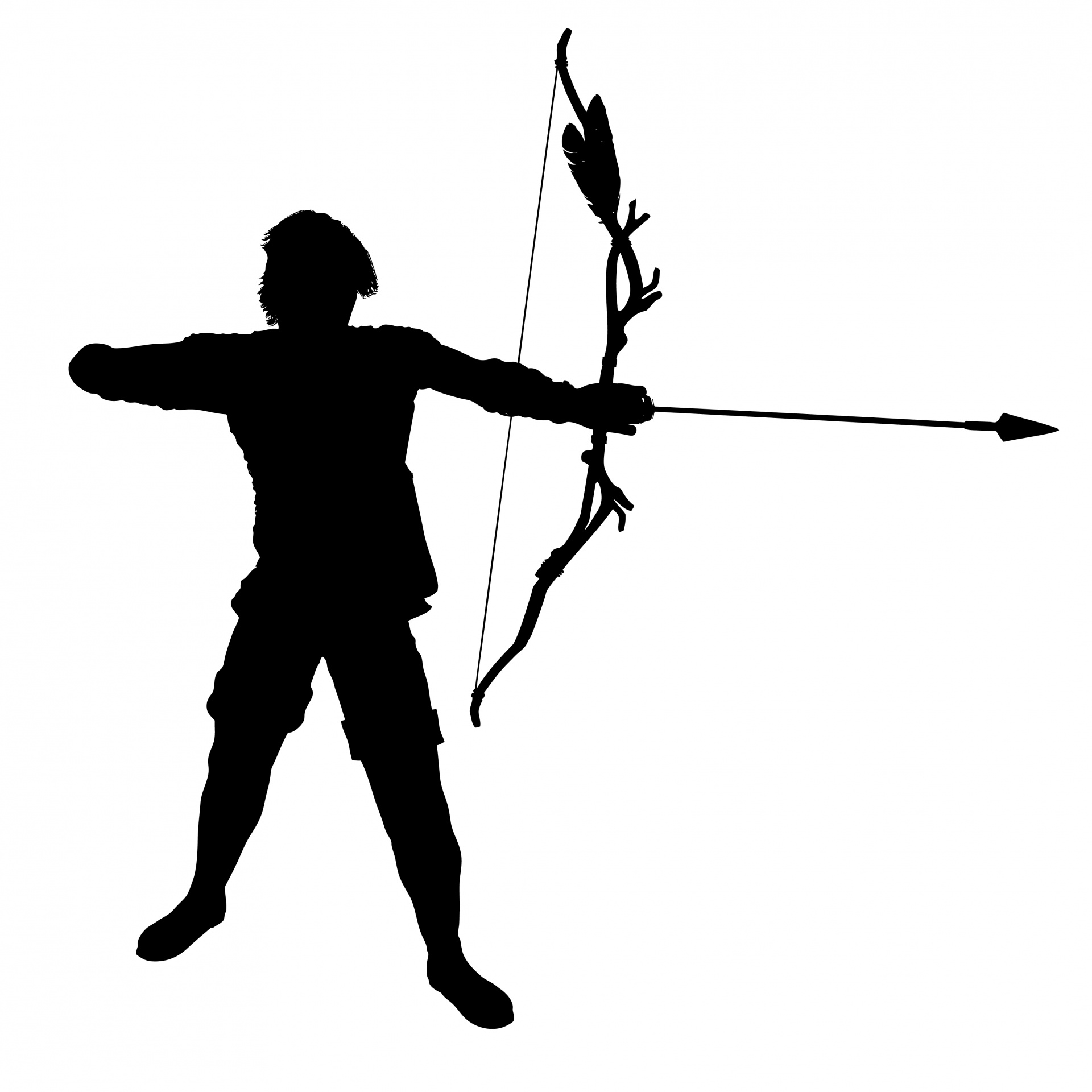 1920x1920 Archer, Bowman Silhouette Free Stock Photo