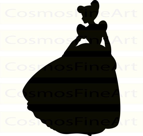 570x540 57 Disney Princess Svg, Disney Princess Silhouette Clipart, Ariel