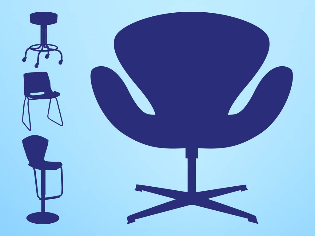1024x765 Chairs Silhouettes Pack Vector Art Amp Graphics